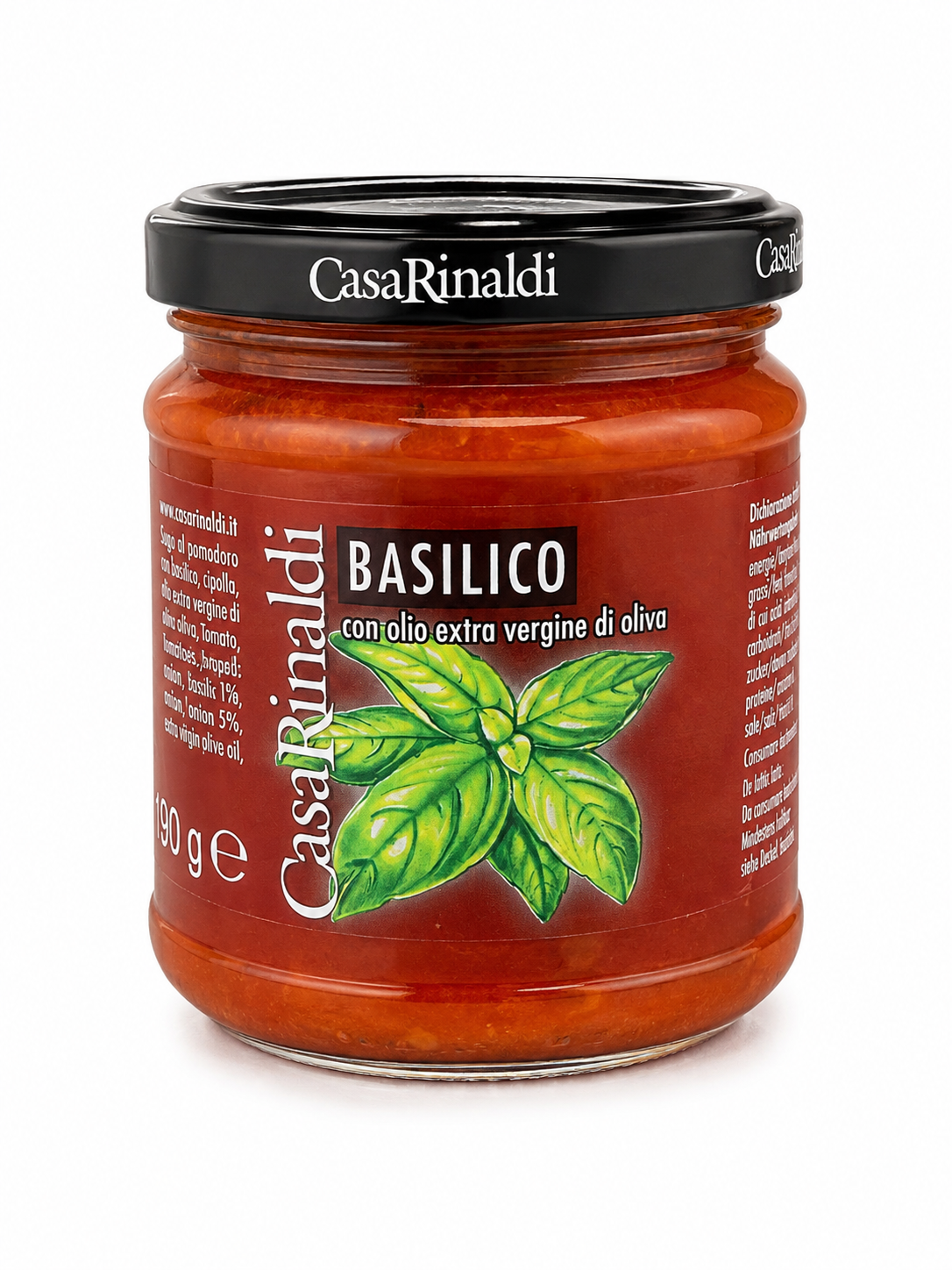 Photo Tomato sauce with basil Casa Rinaldi 190g pcs
