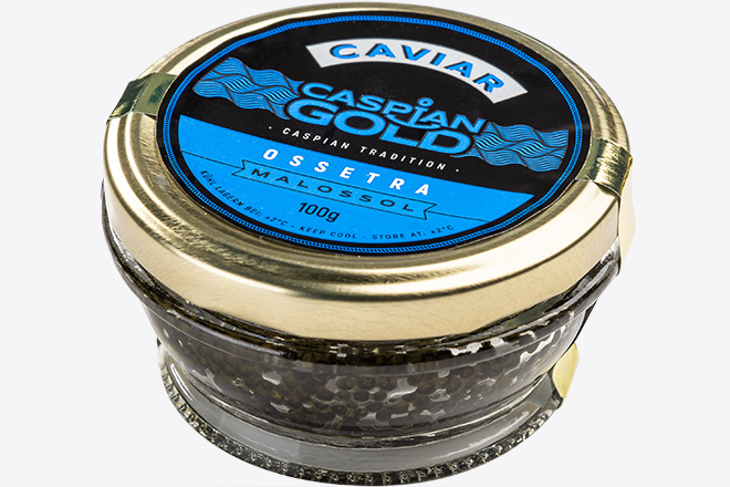 Photo Black caviar CASPIAN GOLD PREMIUM 100 g