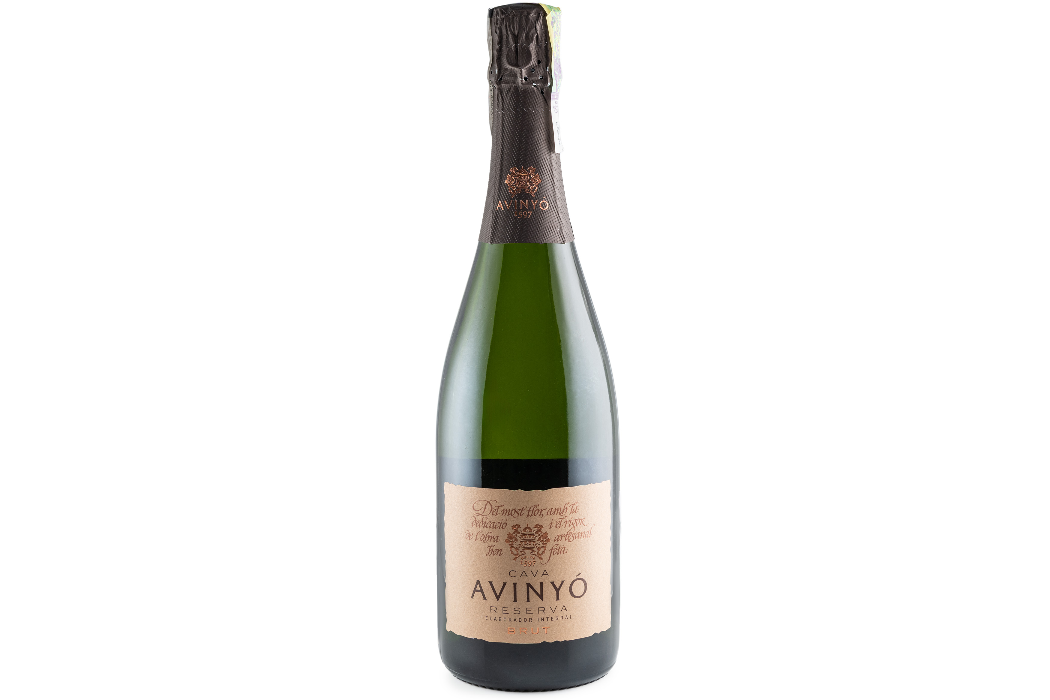 Фото Страва Вино натур біле ігристе Кава Брют Резерв Еко CAVA BRUT RESERVA AVINYÓ ECO 12,0%0 ,75л ІСПАНІЯ