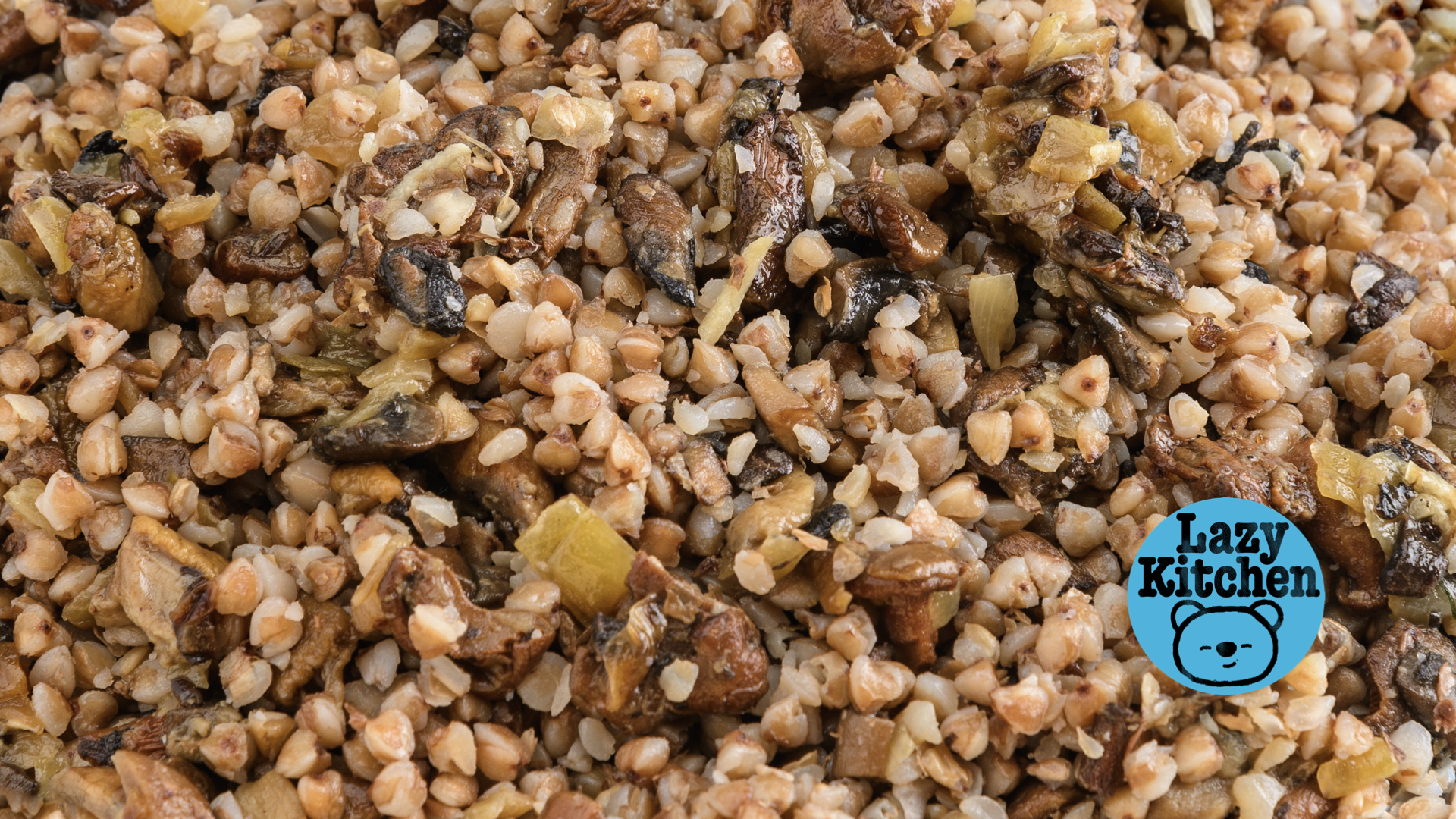 Photo Buckwheat with mushrooms