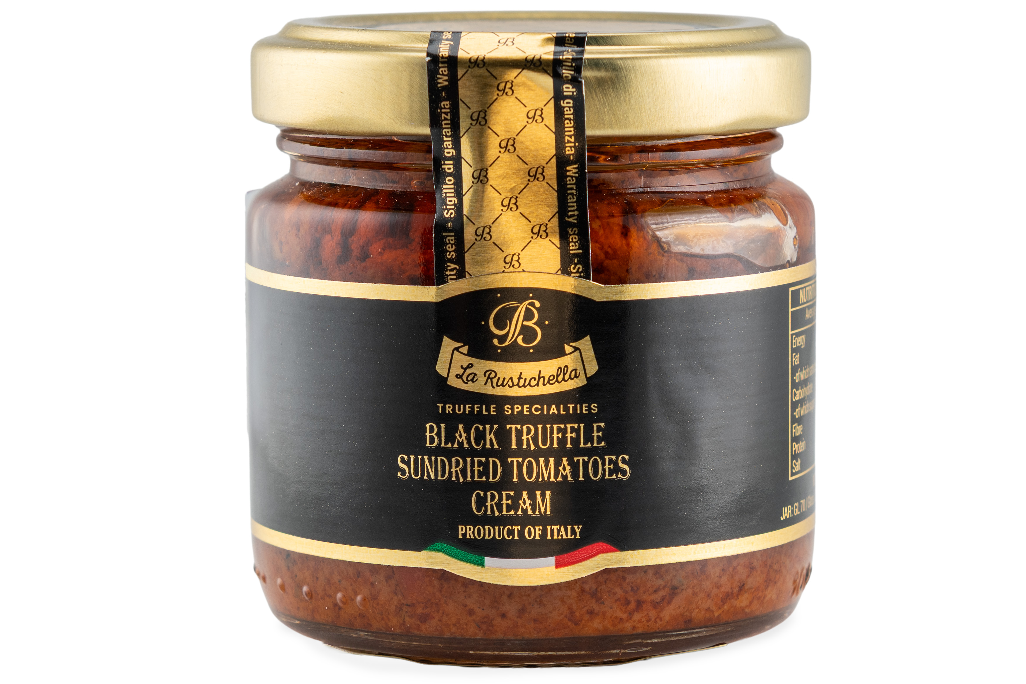Photo Sundried tomatoes with black truffle 90 g Italy