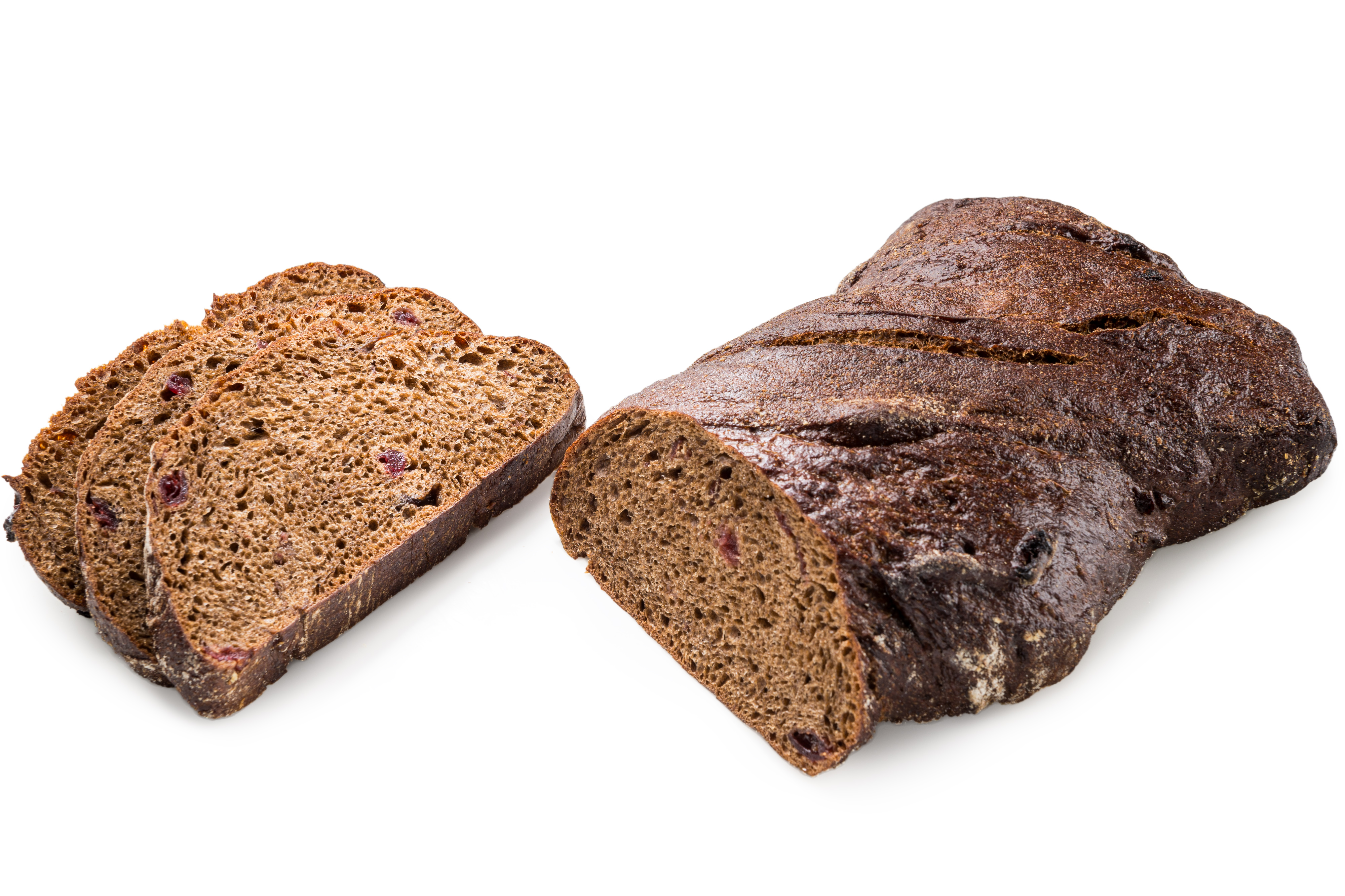 Photo Dark bread with cranberries
