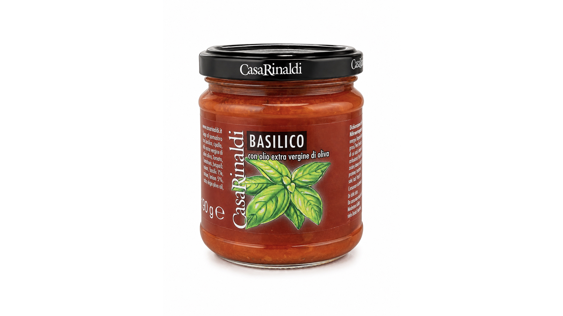 Photo Tomato sauce with basil Casa Rinaldi 190g pcs