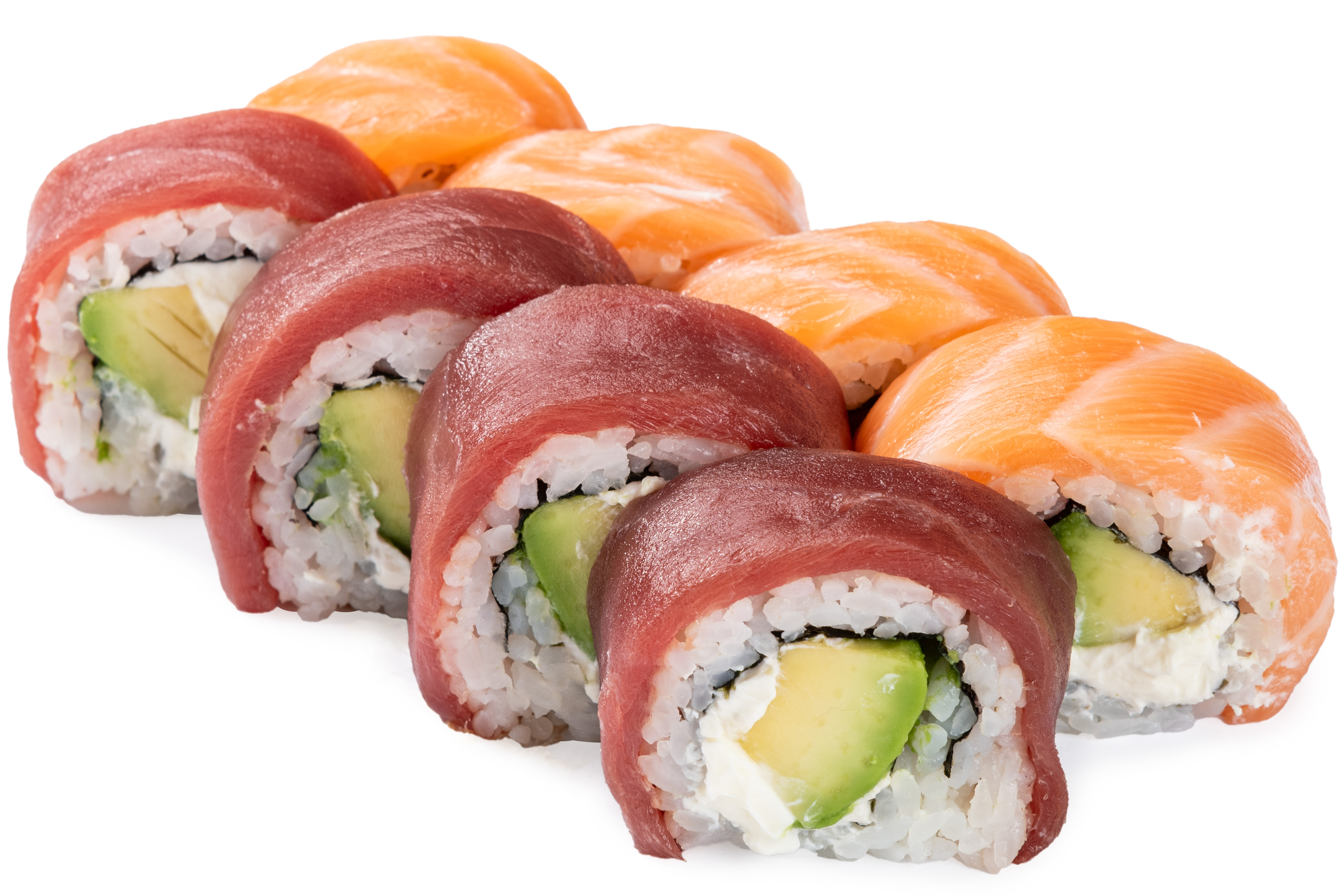 Photo Dish Philadelphia set with chilled TUNA and SALMON