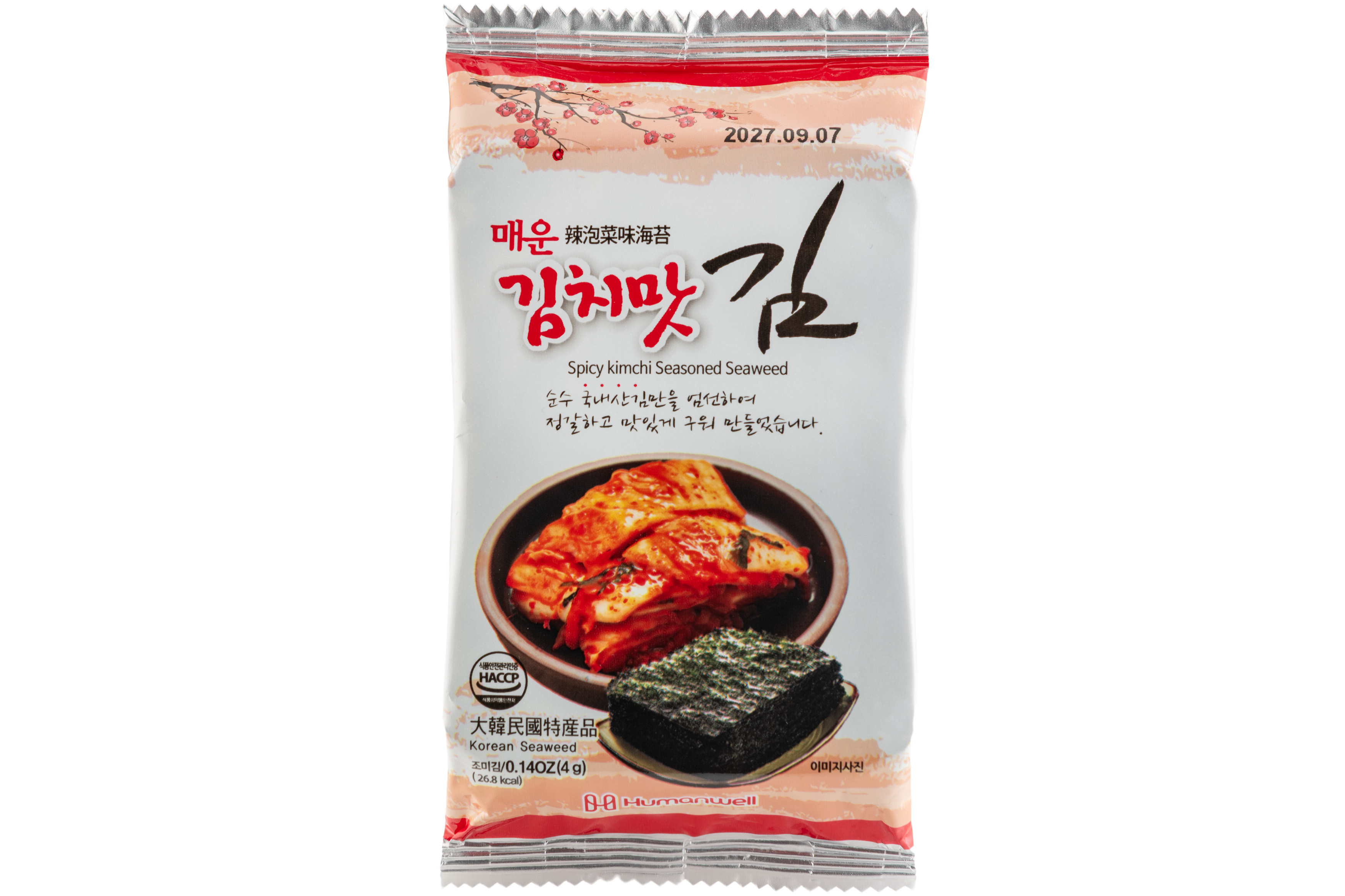 Фото Нори снек острый кимчи 4,0 г