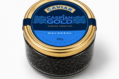 ☰ Икра чёрная CASPIAN GOLD PREMIUM 200 г цена от 14400 грн