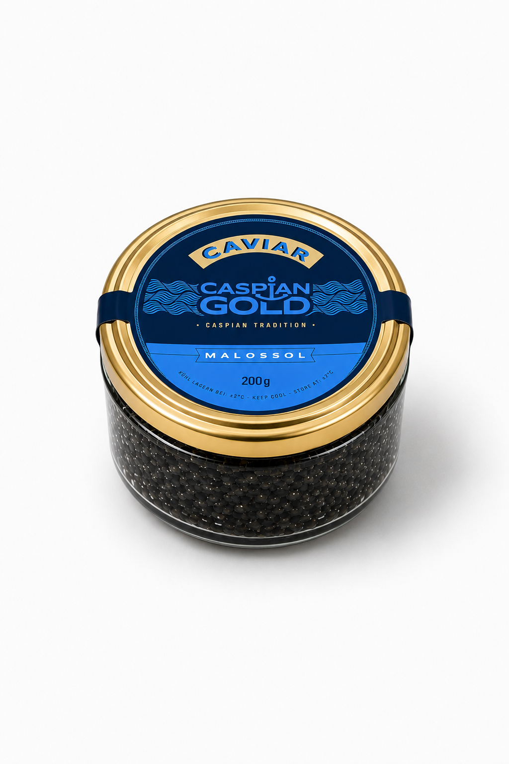 Photo Black caviar CASPIAN GOLD PREMIUM 200 г
