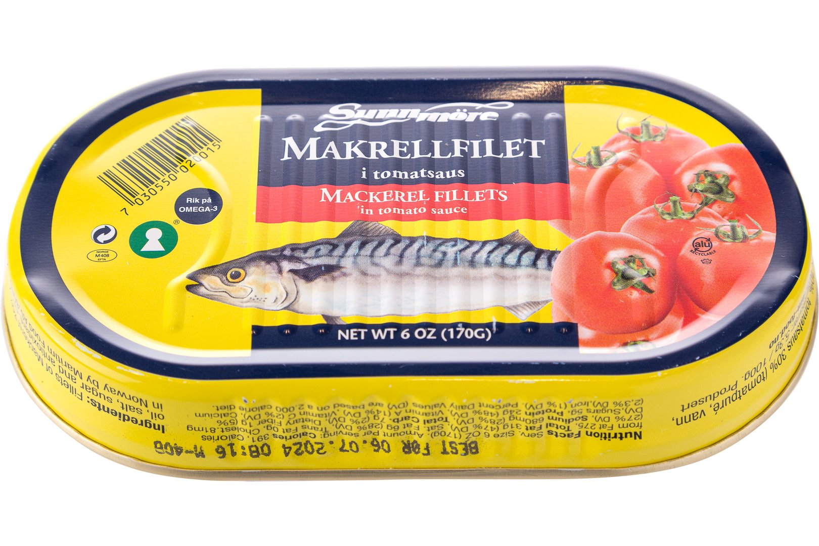 Фото Філе скумбрії в томатному соусі (mackerel in tom. sunnmore/scombrus scom) 170 г Норвегія
